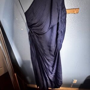 Harlow Midnight Blue One-Shoulder Dress